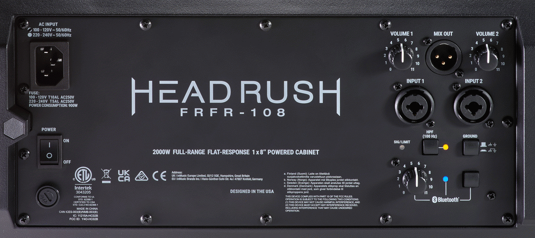 HeadRush FRFR-108 MKII – 8" Full-Range Powered Speaker