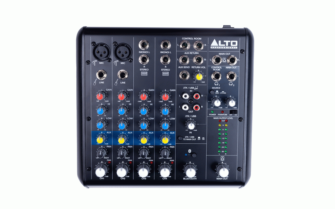 Alto TrueMix 600 6-Channel Mixer with USB & Bluetooth