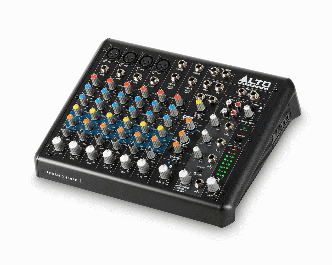 Alto TrueMix 800FX 8-Channel Mixer with USB, Bluetooth & FX