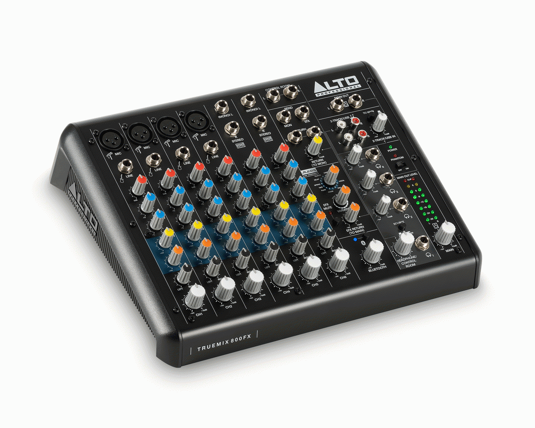 Alto TrueMix 800FX 8-Channel Mixer with USB, Bluetooth & FX