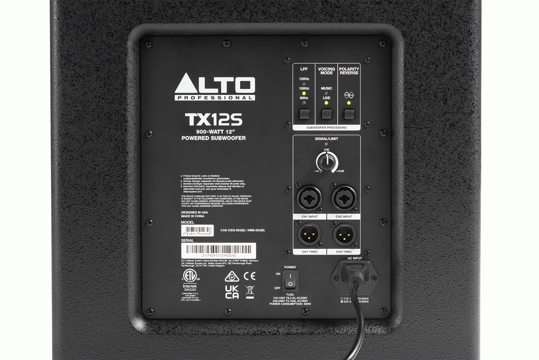 Alto TX12S 12" Powered Subwoofer