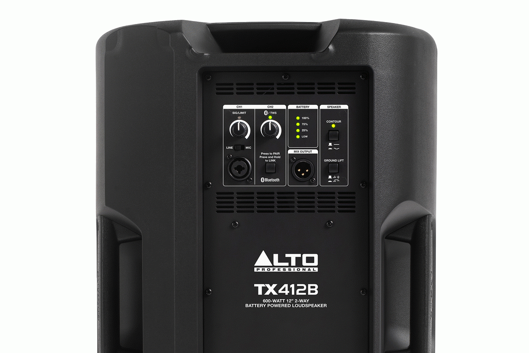 Alto TX412B 12 inch Battery Powered PA Speaker