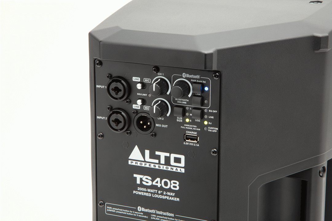 Alto TS408 8 inch 2-Way Loudspeaker with Bluetooth