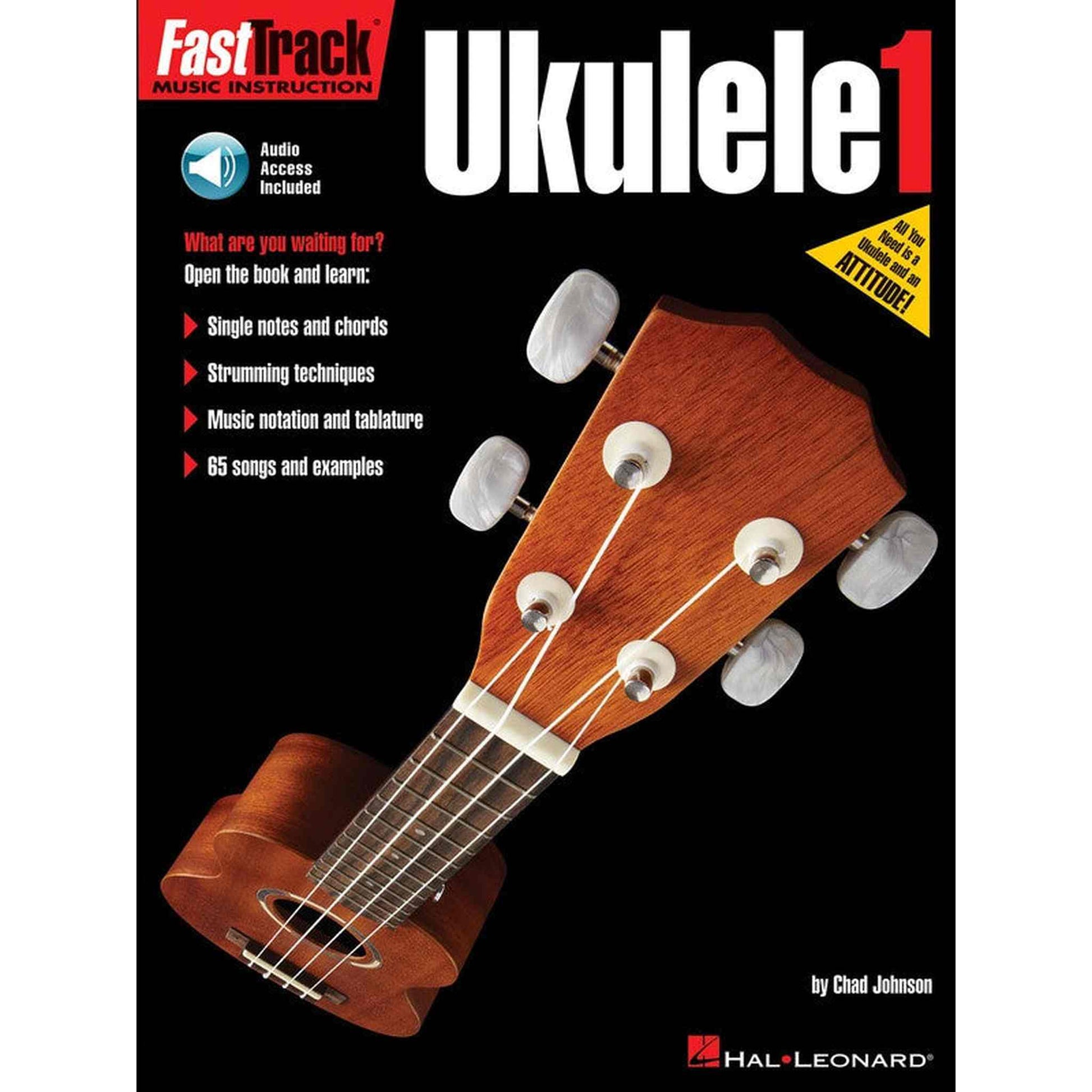 FastTrack Ukulele Method - Book 1- BK+CD - BOOKS - [shop-name]