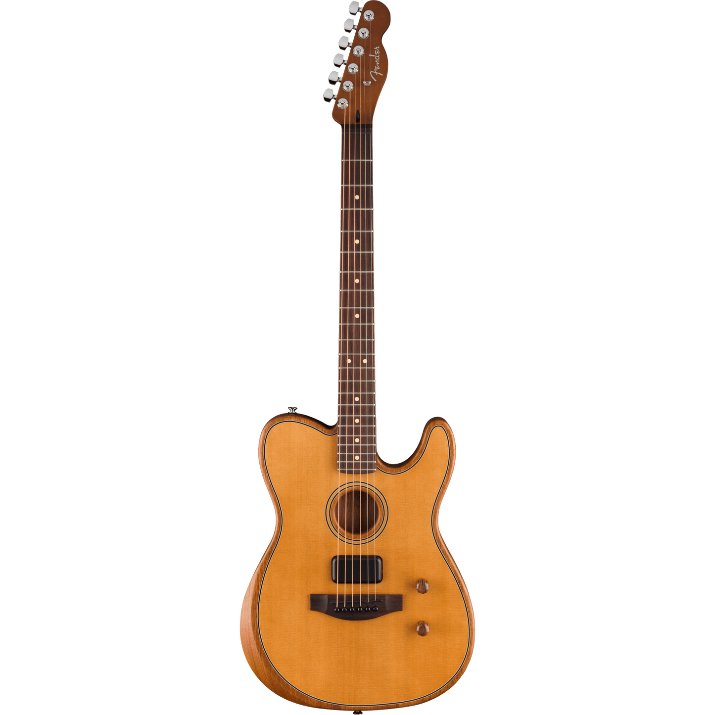 Fender  Acoustasonic Standard Telecaster Acoustic Guitar - Aged Natural-ACOUSTIC GUITAR-Joondalup Music Centre