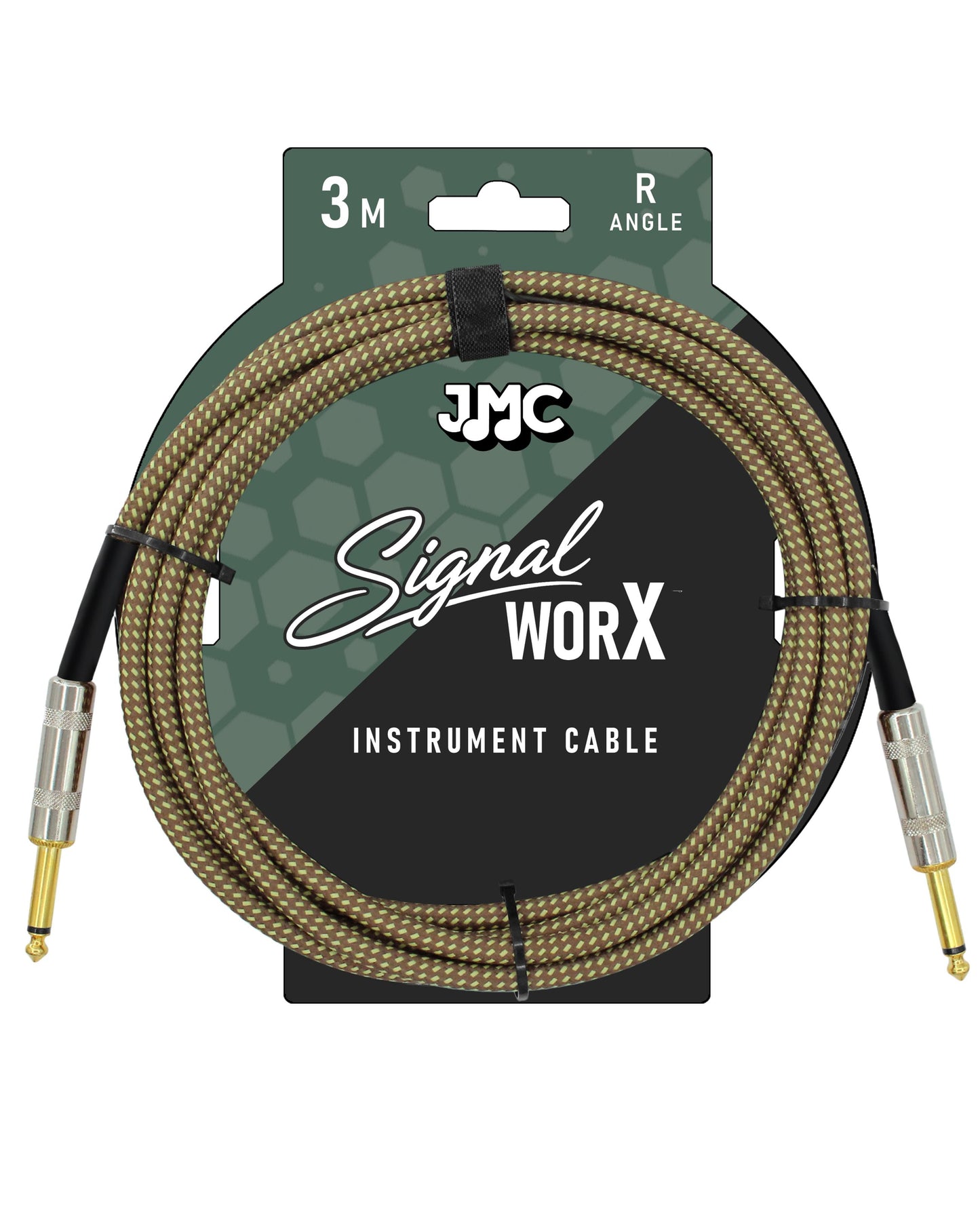 JMC SoundWorx 3m instrument Cable J/J - Gold
