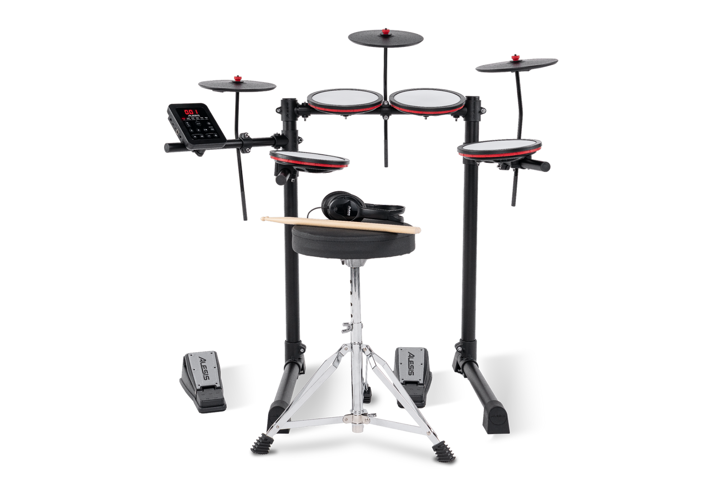 Alesis Turbo Max 7-Pce Electronic Drum Kit w/Mesh Heads & Bluetooth