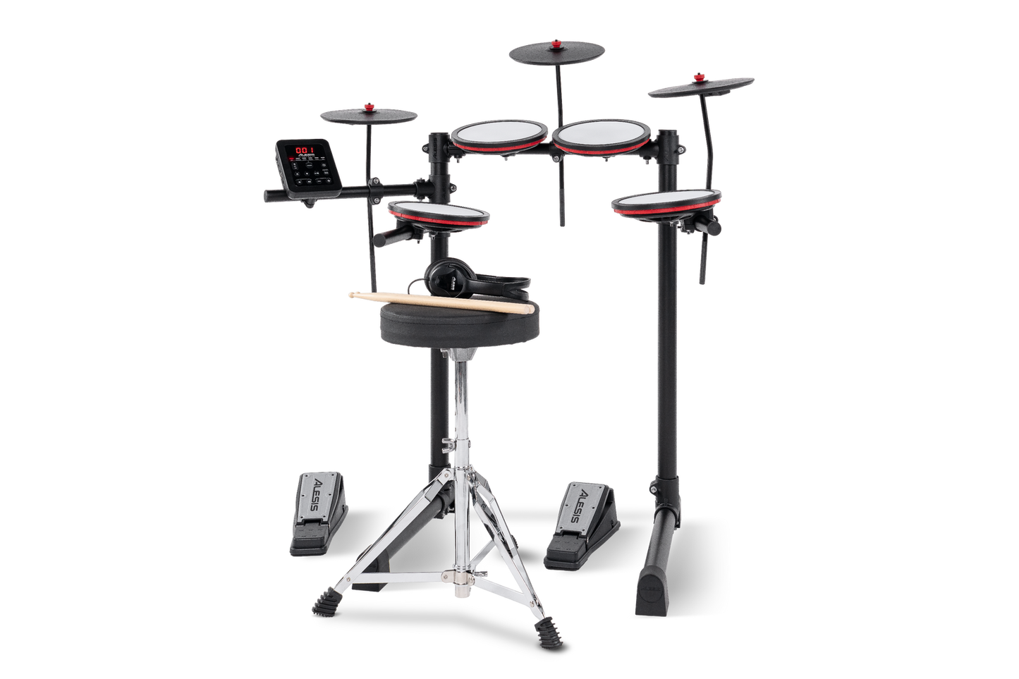 Alesis Turbo Max 7-Pce Electronic Drum Kit w/Mesh Heads & Bluetooth