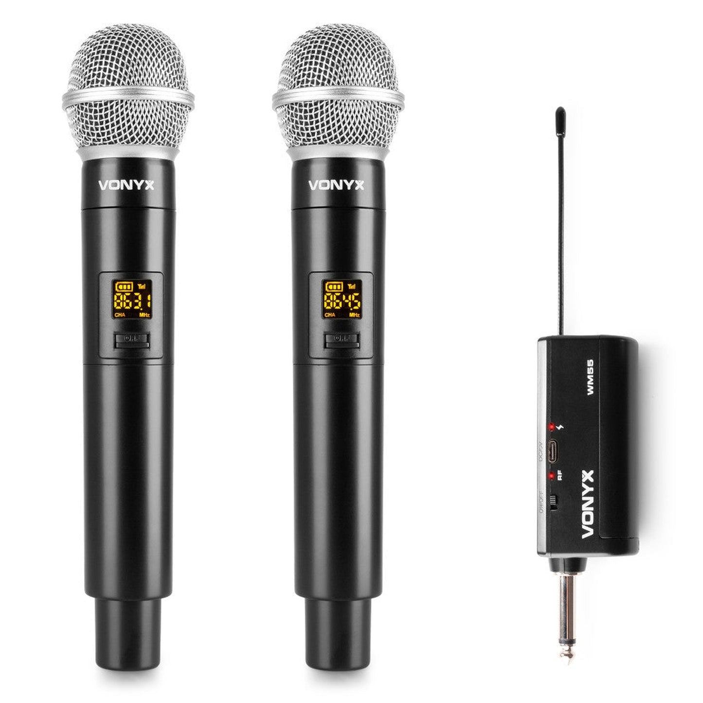 Vonyx WM552 Dual UHF Wireless Handheld Microphones - Joondalup Music Centre