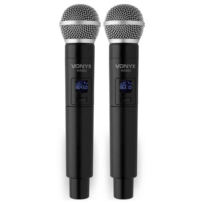 Vonyx WM82HH Dual Wireless Handheld Microphone System
