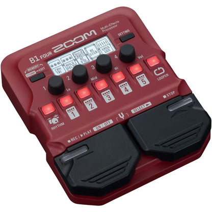 Zoom B1 FOUR Bass Multi-Effects Pedal