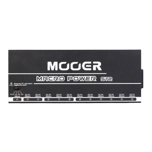 Mooer Macro Power 12-Port Professional Effects Pedal Power Supply - Joondalup Music Centre