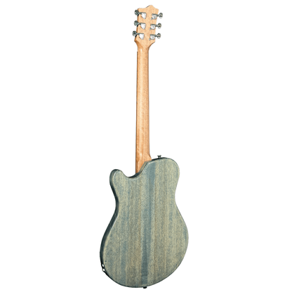 Pratley DVR Single Cutaway Solid Qld Blue Fig Body Electric Guitar - Denim Blue