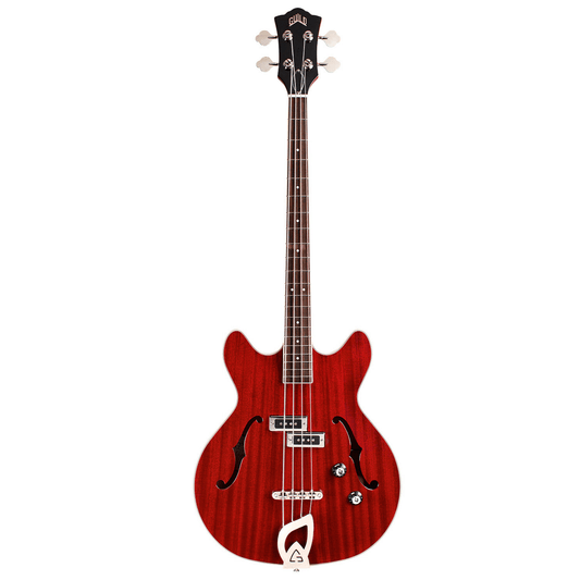 Guild Starfire 1 Short Scale Bass Guitar - Cherry Red