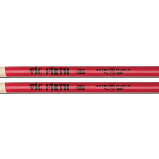 Vic Firth American Classic 7A Wood Vic Grip Drum Sticks - DRUM STICKS, BRUSHES & MALLETS - [shop-name]