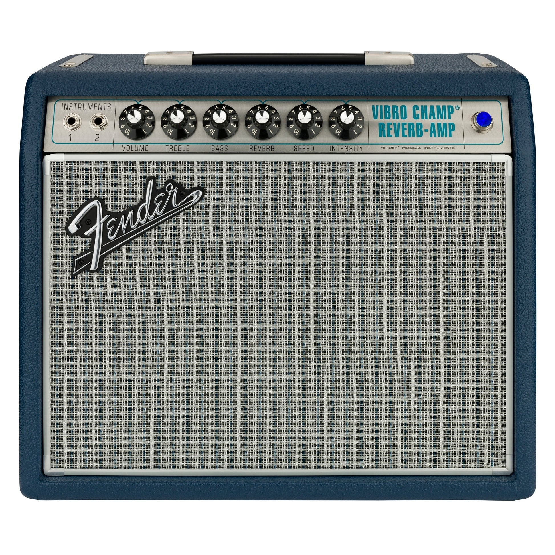 Fender 68 Custom Vibro Champ Reverb Ltd Edition - Navy Blue - Joondalup Music Centre