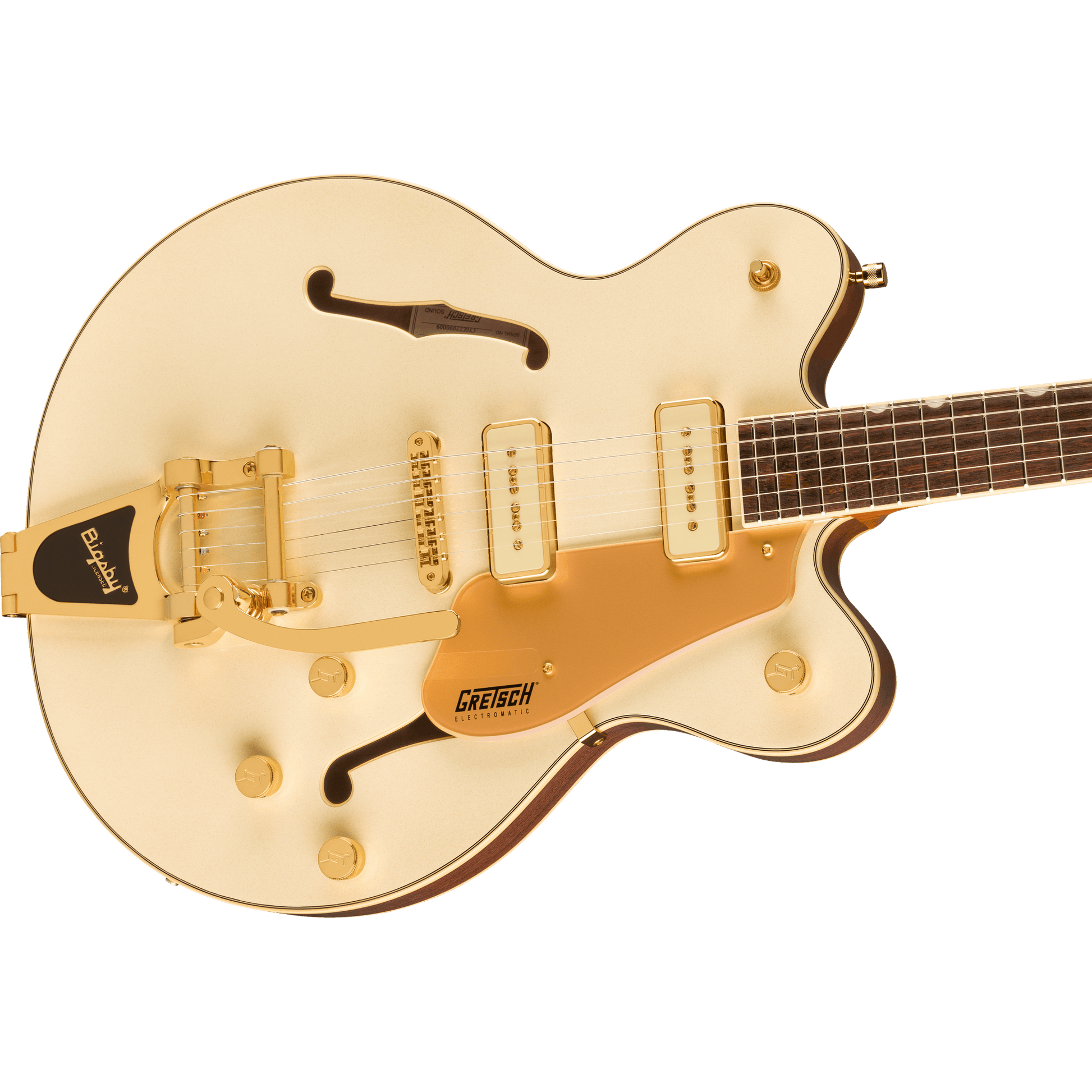 Gretsch Electromatic Pristine LTD Center Block Double-Cut Electric Guitar - White Gold - Joondalup Music Centre