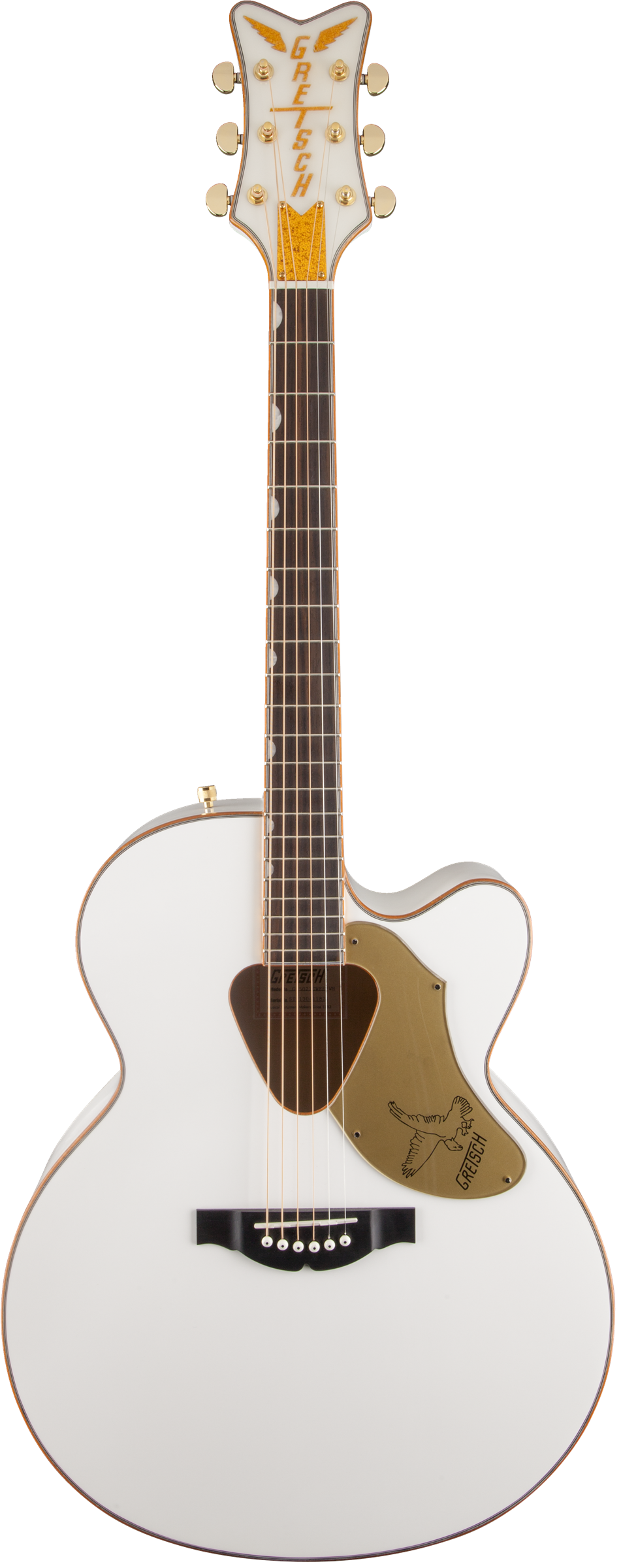 Gretsch G5022CWFE Rancher Falcon Jumbo Cutaway Acoustic Guitar - White