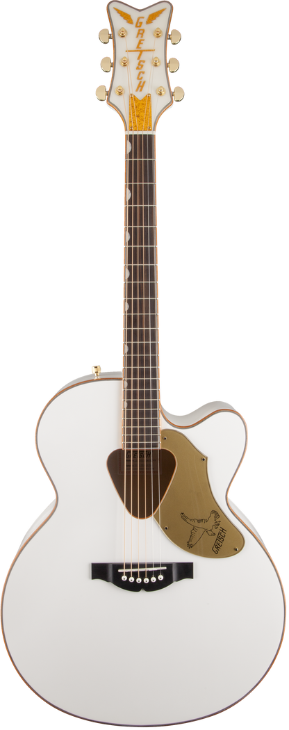 Gretsch G5022CWFE Rancher Falcon Jumbo Cutaway Acoustic Guitar - White