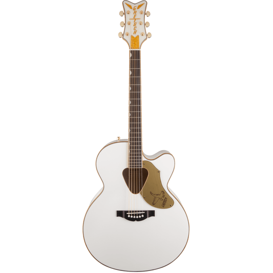 Gretsch G5022CWFE Rancher Falcon Jumbo Cutaway Acoustic Guitar - White