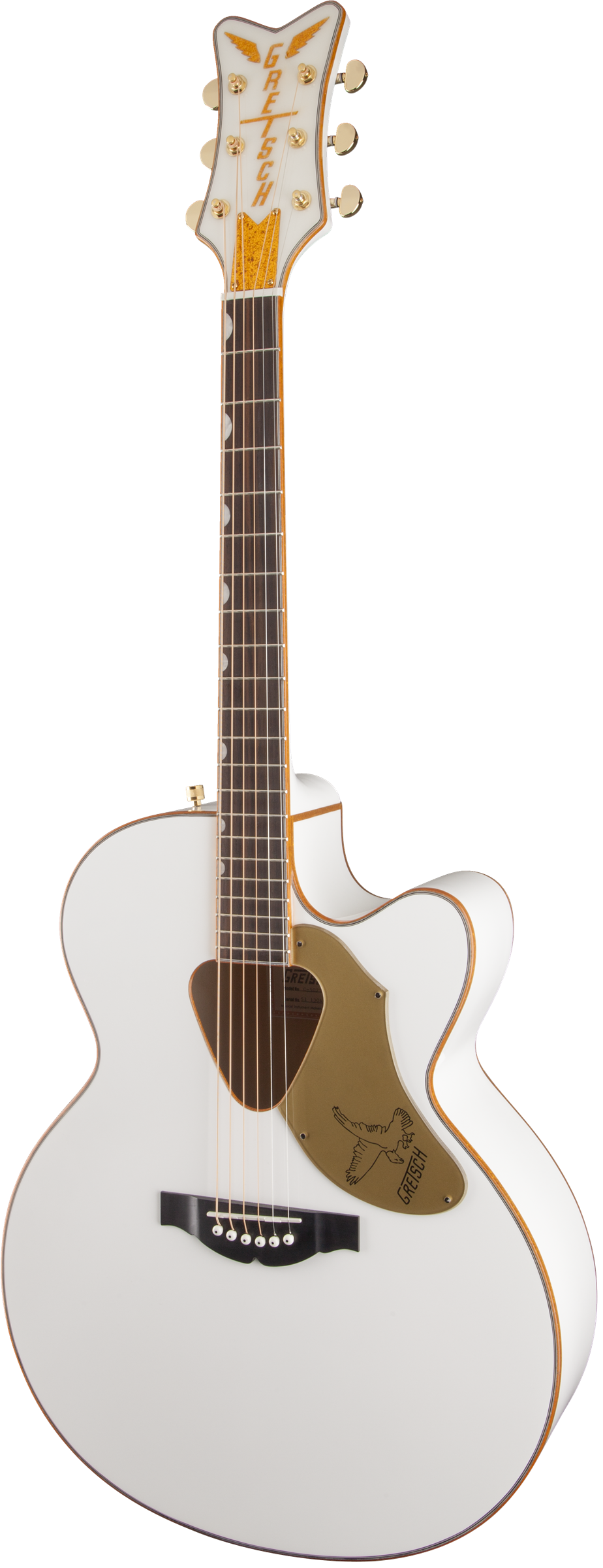 Gretsch G5022CWFE Rancher Falcon Jumbo Cutaway Acoustic Guitar - White