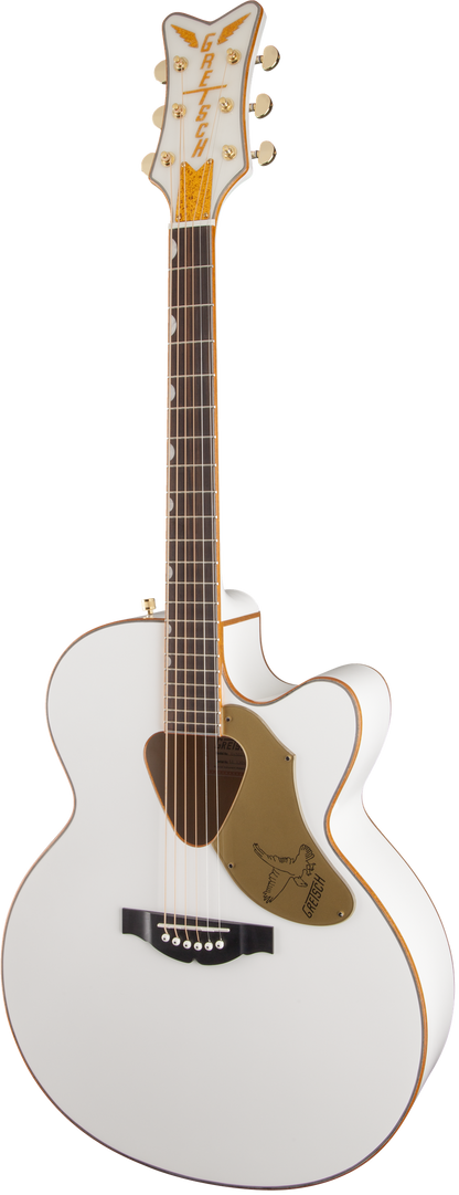 Gretsch G5022CWFE Rancher Falcon Jumbo Cutaway Acoustic Guitar - White