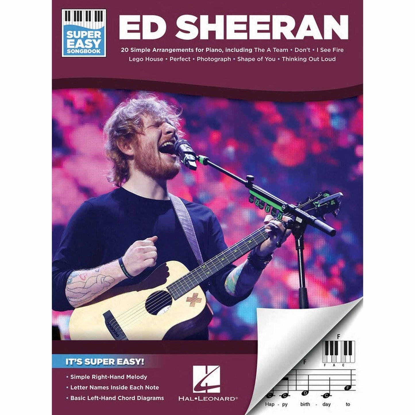 Ed Sheeran - Super Easy Songbook - Piano