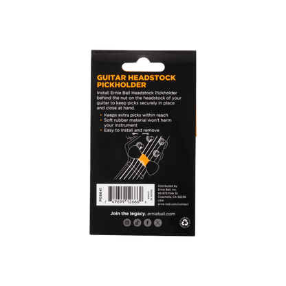 Ernie Ball Guitar Headstock Pick Holder
