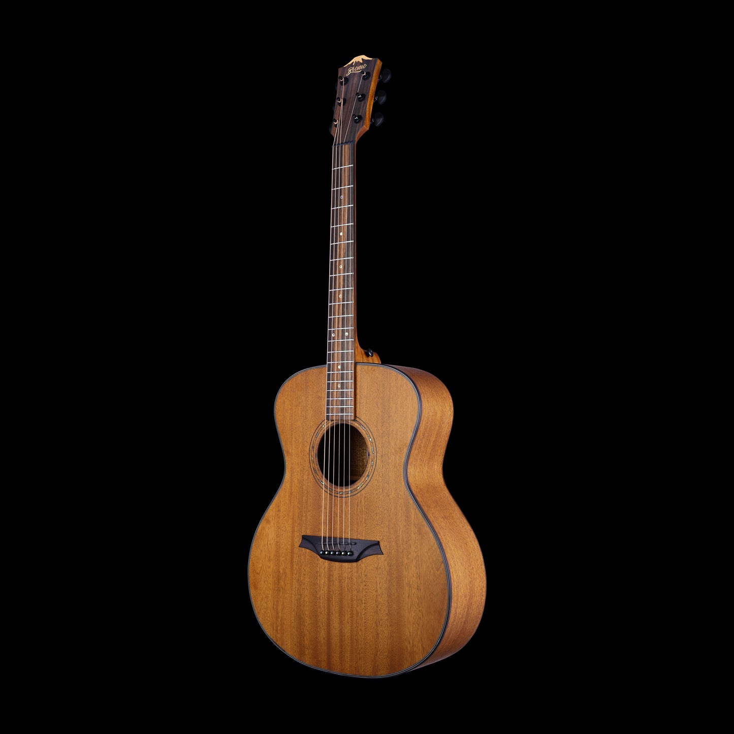 Bromo Tahoma Grand Auditorium Acoustic Guitar - Mahogany Top angle side