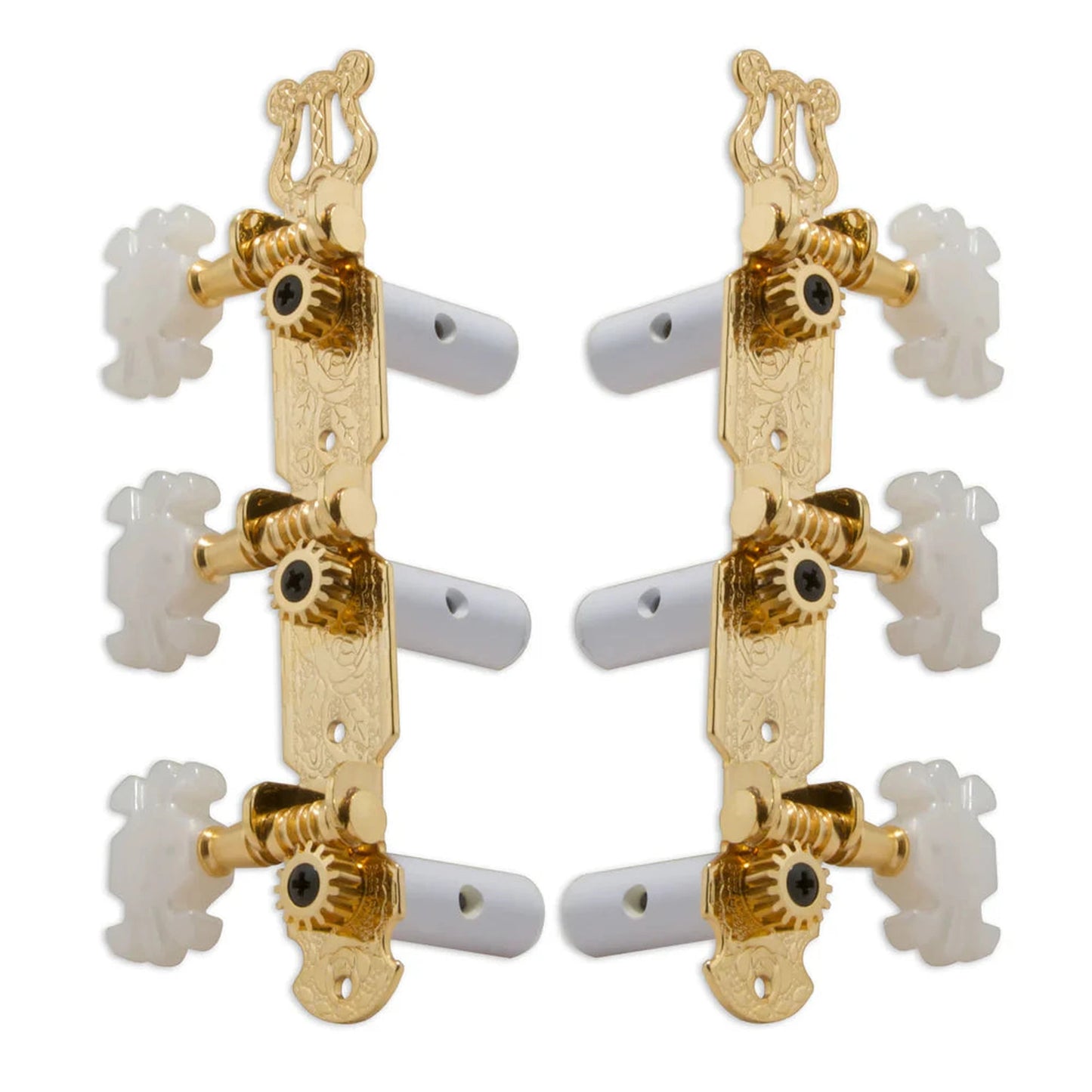 Grover 35mm Gold Plated, Pearloid Butterfly Buttons