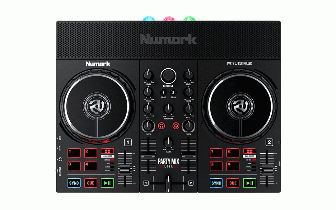 Numark Party Mix Live DJ Controller w/ Built-In Light Show & Speakers