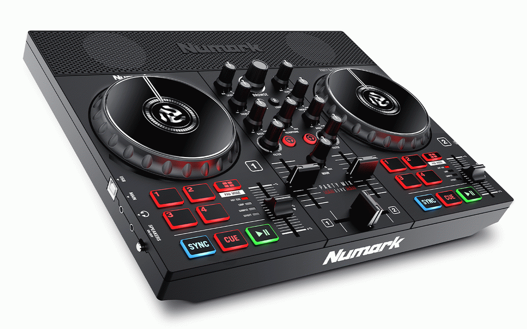 Numark Party Mix Live DJ Controller w/ Built-In Light Show & Speakers