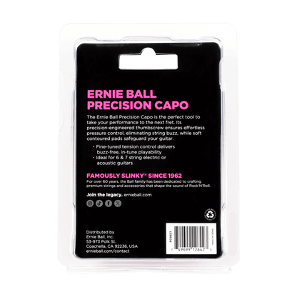 Ernie Ball Precision Capo - Black