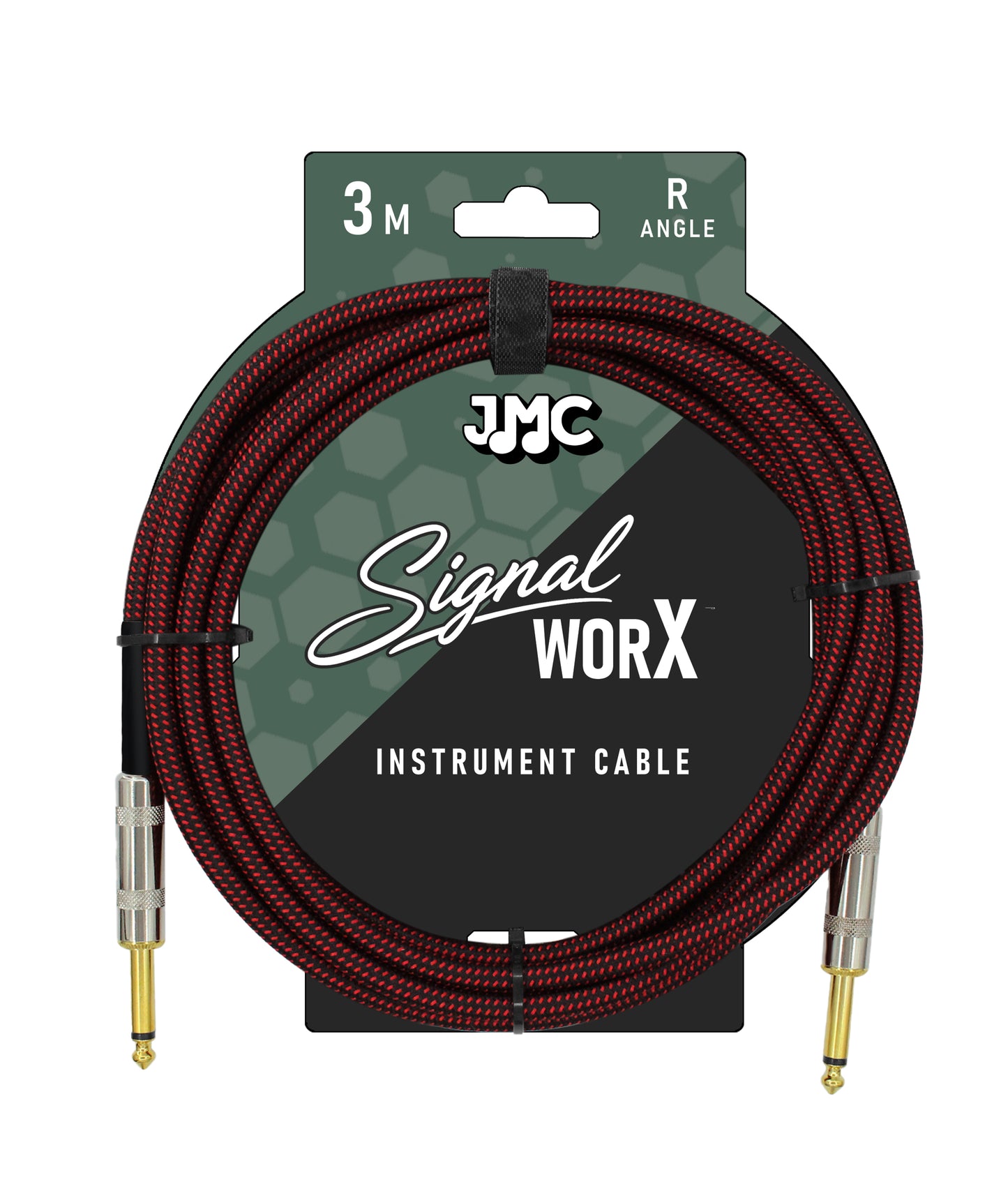 JMC SoundWorx 3m instrument Cable J/J - Red