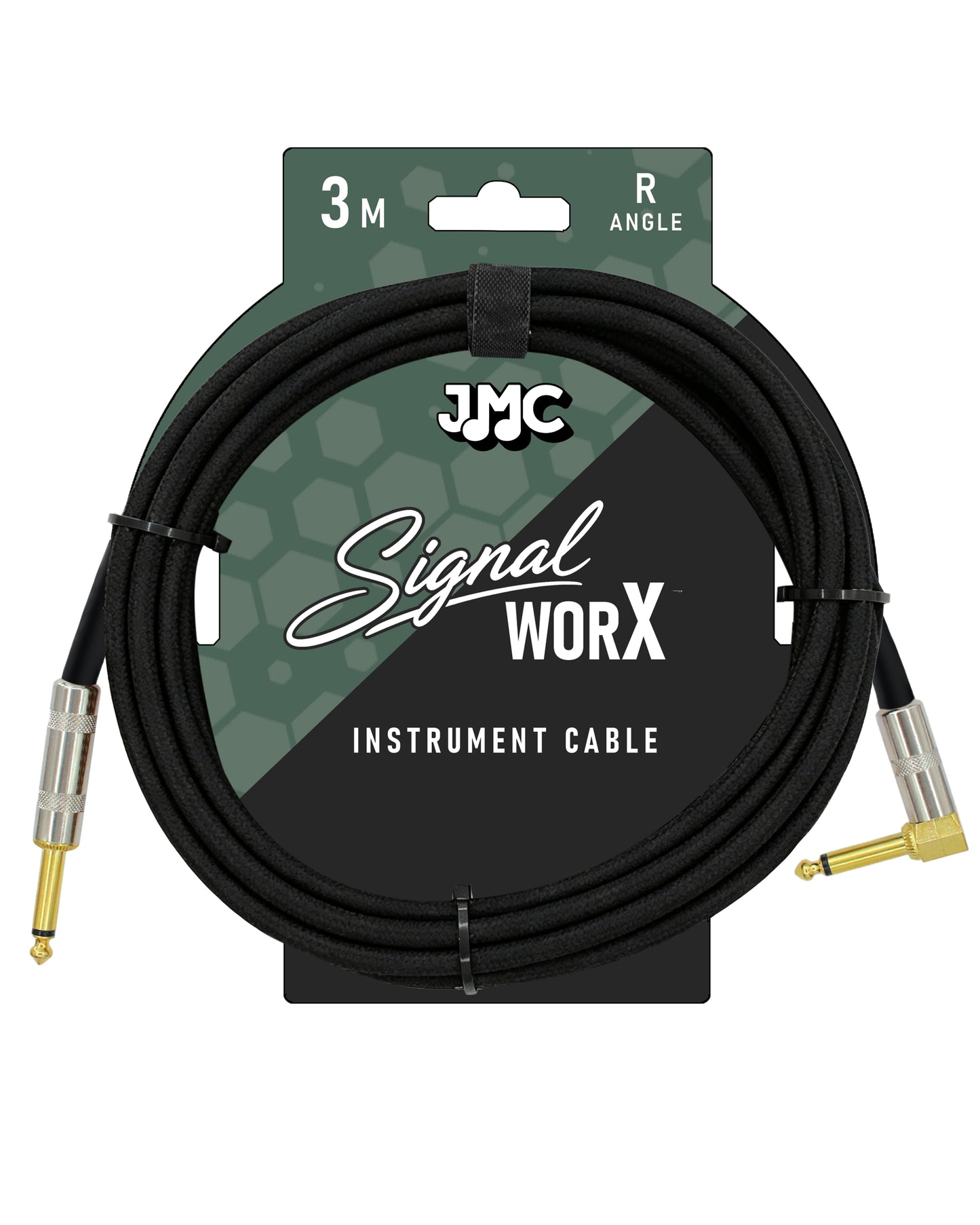 JMC SoundWorx 3m Instrument Cable J/RA - Black