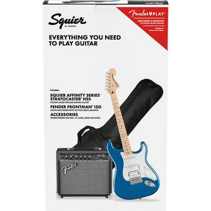 Squier Affinity Stratocaster HSS Electric Guitar Pack - Lake Placid Blue - Joondalup Music Centre