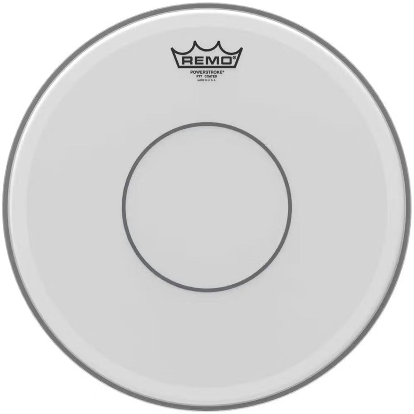 Remo P7-0114-C2 Powerstroke 77 Coated Clear Dot Snare Drumhead - Top Clear Dot - 14