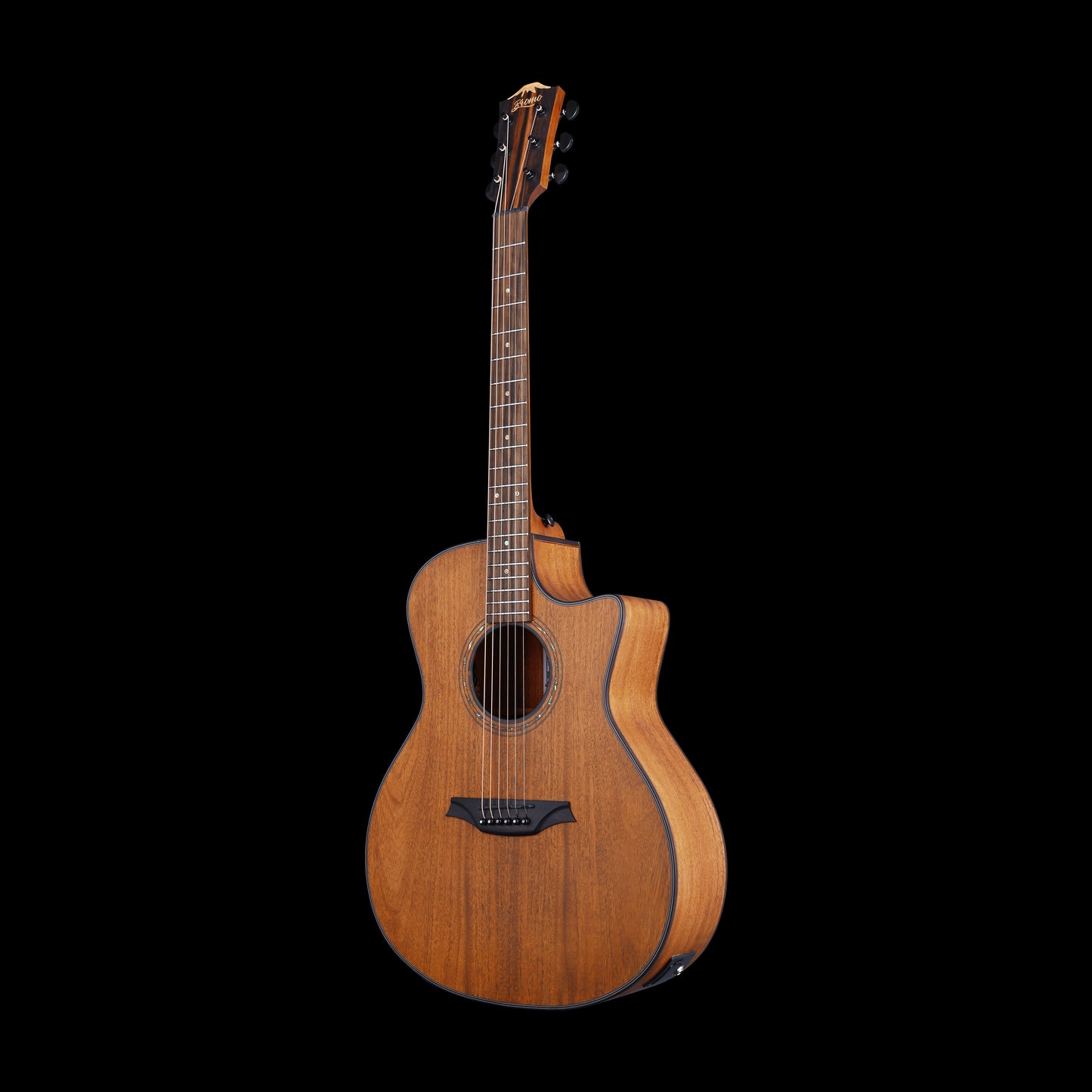 Bromo Tahoma Grand Auditorium Cutaway Acoustic Guitar - Mahogany Top angle