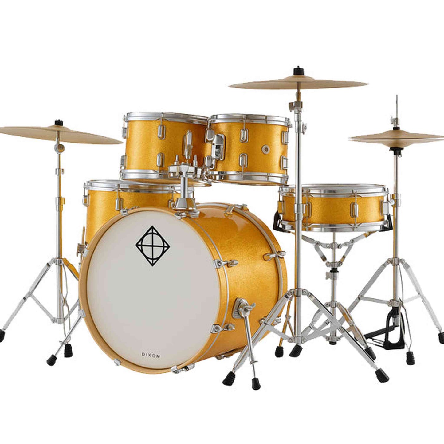 Dixon Spark Standard Series 5-Pce Drum Kit w/Cymbals - Misty Gold