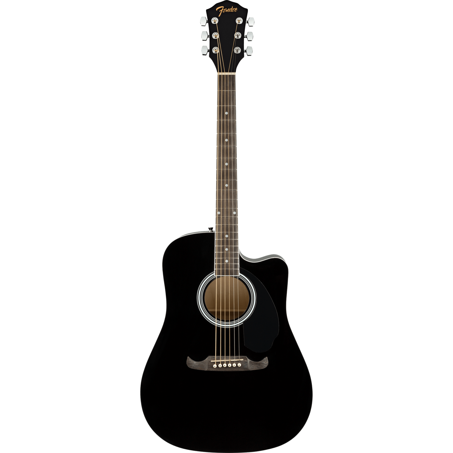 Fender FA-125CE Dreadnought Acoustic Guitar - Black