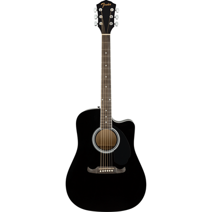 Fender FA-125CE Dreadnought Acoustic Guitar - Black