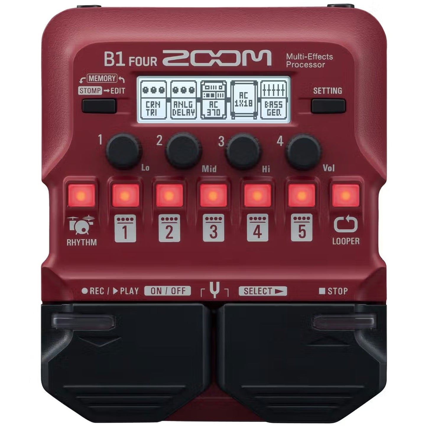Zoom B1 FOUR Bass Multi-Effects Pedal