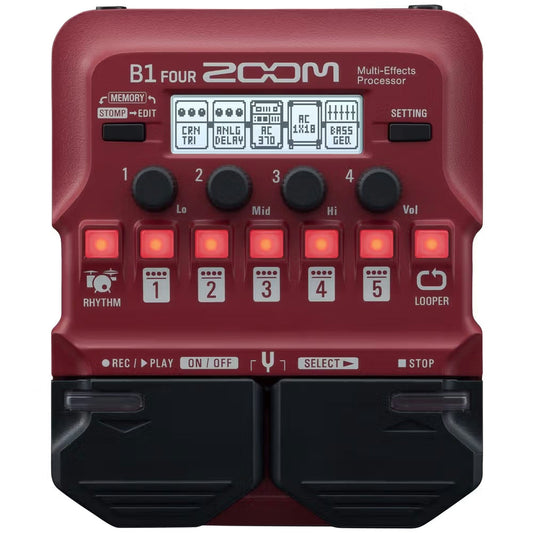 Zoom B1 FOUR Bass Multi-Effects Pedal