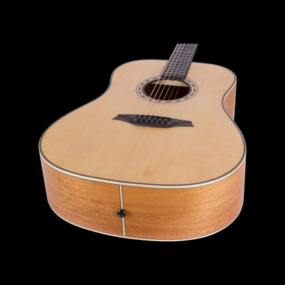 Bromo Tahoma Dreadnought Acoustic Guitar - Spruce Top body close up