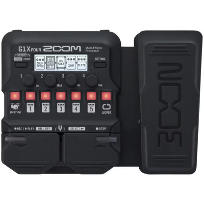 Zoom G1X FOUR Guitar Multi-Effects Pedal with Expression Pedal