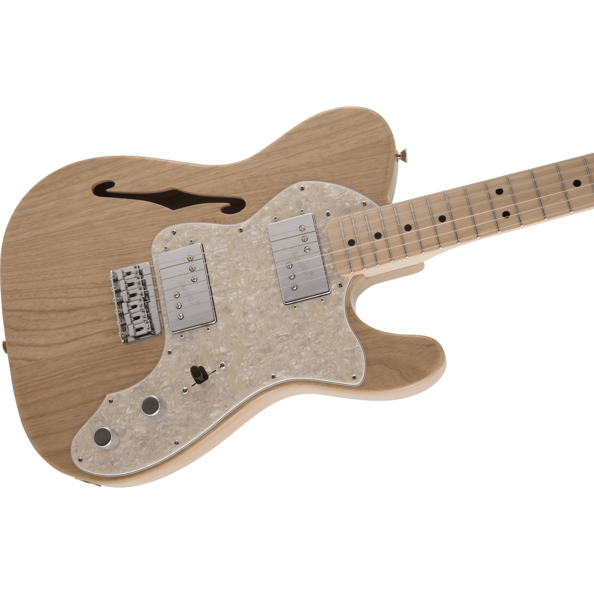 Fender Made in Japan Traditional 70s Thinline Telecaster - Natural-ELECTRIC GUITAR-Joondalup Music Centre