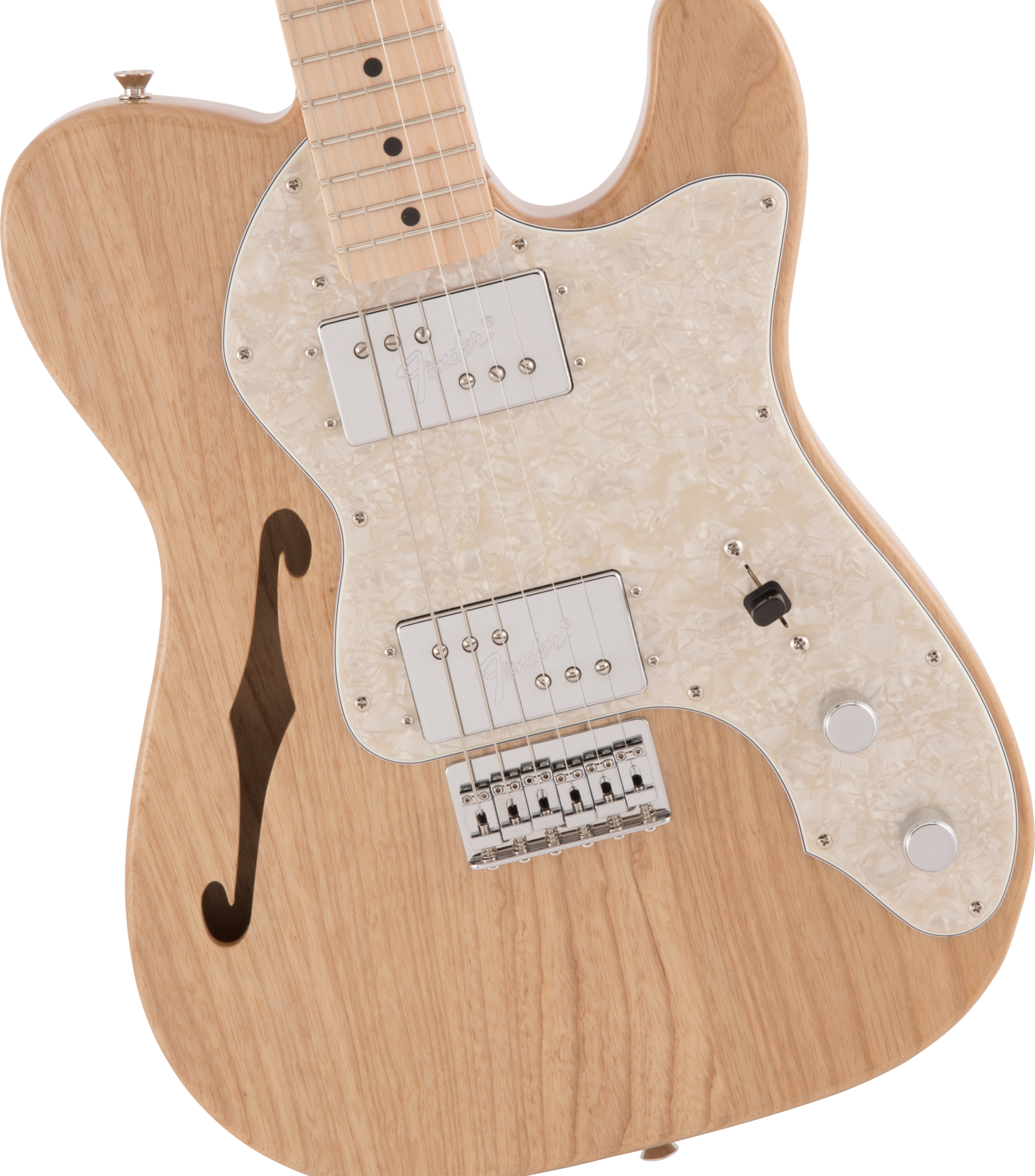 Fender Made in Japan Traditional 70s Thinline Telecaster - Natural-ELECTRIC GUITAR-Joondalup Music Centre