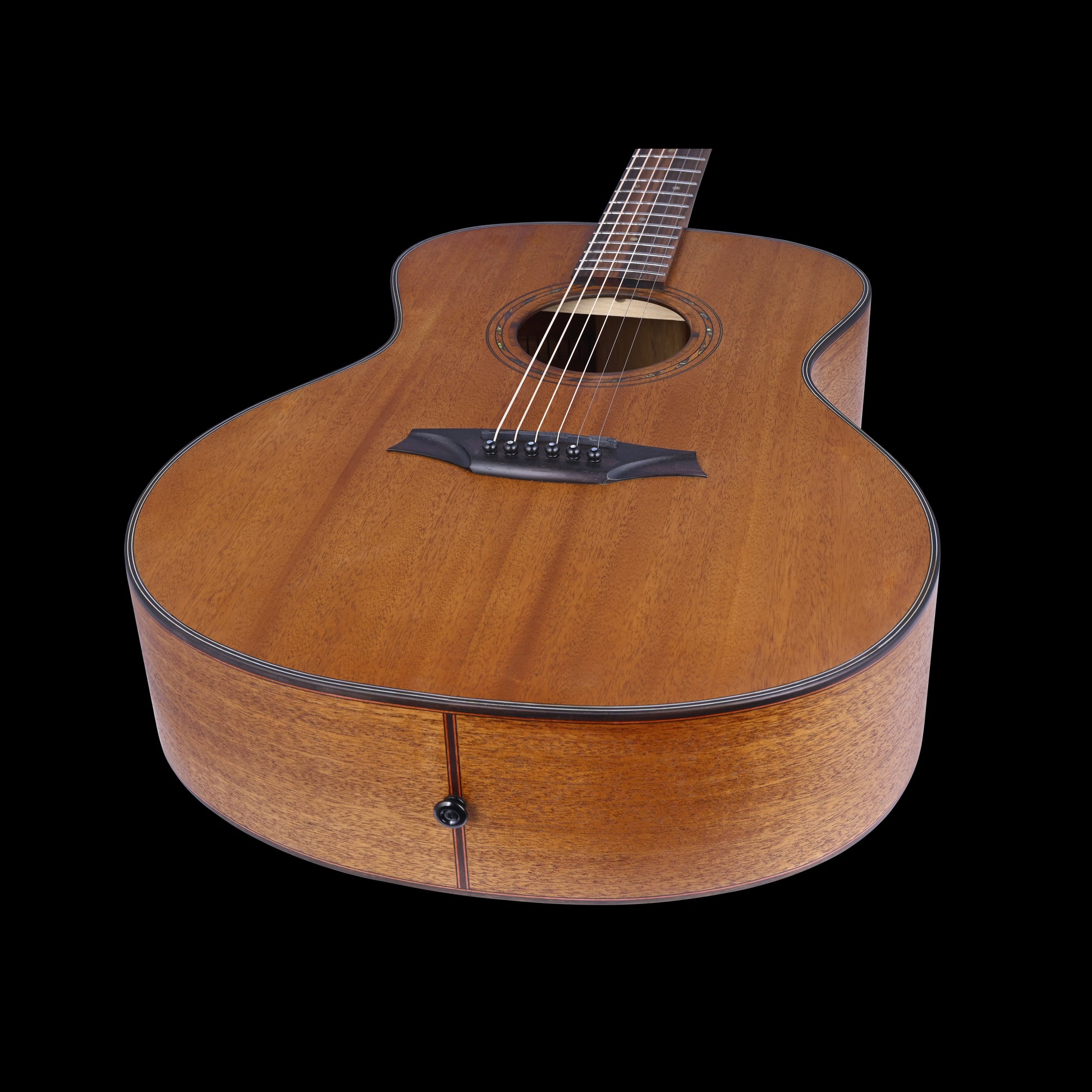 Bromo Tahoma Grand Auditorium Acoustic Guitar - Mahogany Top body close up