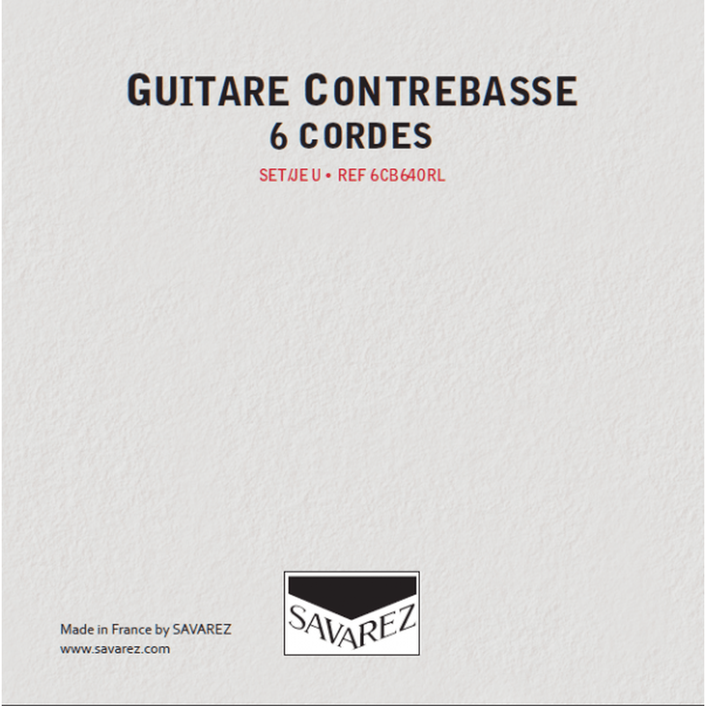 Savarez Contrabass 6 String Set