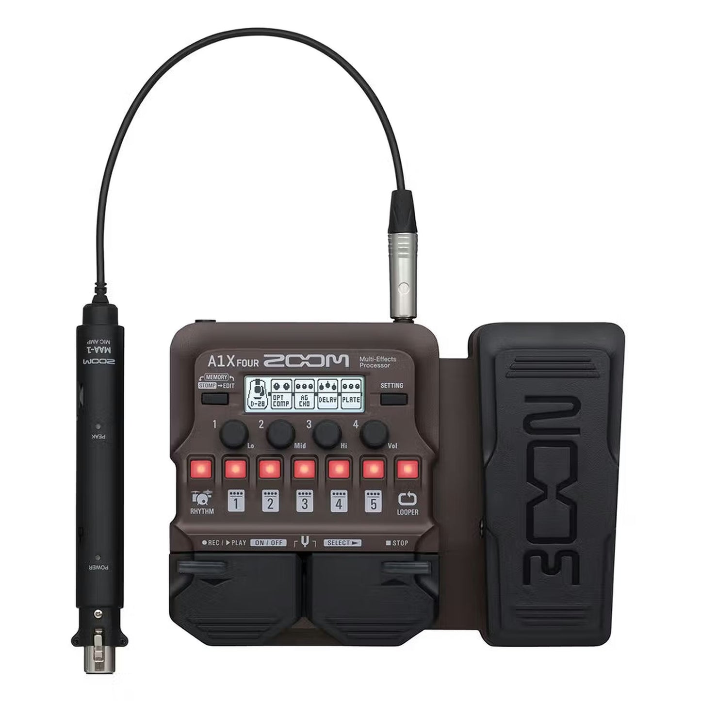 Zoom A1X FOUR Acoustic Multi-Effects Pedal with Expression Pedal